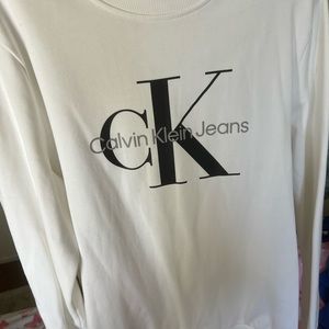 White Calvin Klein Jeans Sweatshirt!